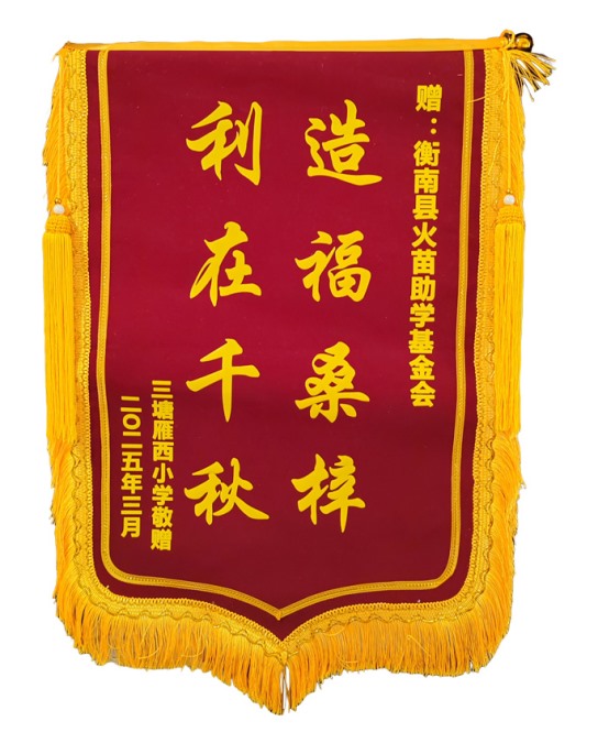 2025年雁西小学赠送锦旗